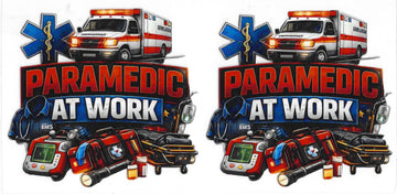 1388 - Paramedic at work UV-DTF 16oz Cup Wrap