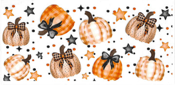 1405 - Pumkin Pattern UV-DTF 16oz Cup Wrap