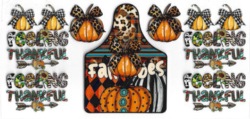 1598 - Feeling thankful UV-DTF 16oz Cup Wrap