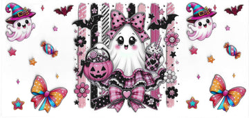 1607 - Girly  Ghosts UV-DTF 16oz Cup Wrap
