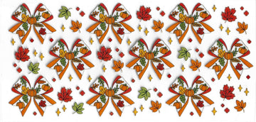 1610 - Fall bows UV-DTF 16oz Cup Wrap