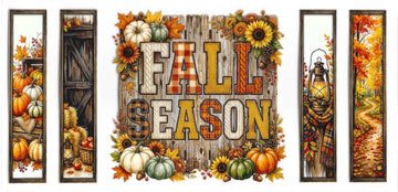 1611 - Fall Season UV-DTF 16oz Cup Wrap