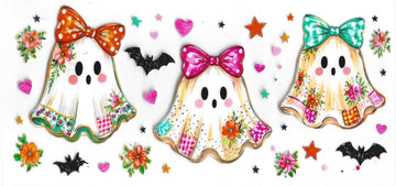 1640 - Cute ghost UV-DTF 16oz Cup Wrap