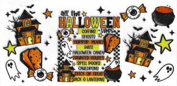 1588 - All the Halloween Vibes UV-DTF 16oz Cup Wrap