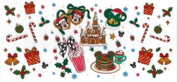 1590 - Disney Christmas UV-DTF 16oz Cup Wrap