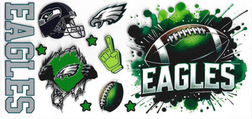 1780 - Eagles UV-DTF 16oz Cup Wrap