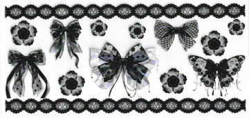 1791 - Lace bows UV-DTF 16oz Cup Wrap