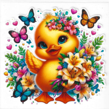 D248 - Yellow Duck UV-DTF Decal