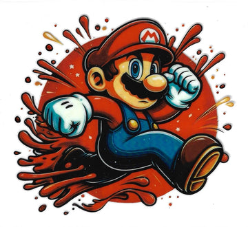 D256 - Mario UV-DTF decal