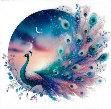 D273 - Peacock UV-DTF decal
