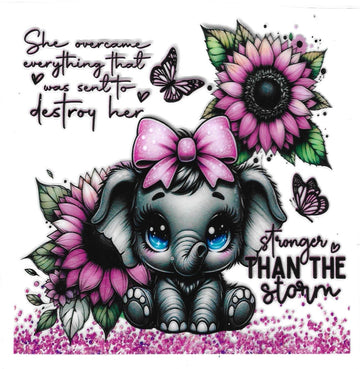 D275 - She overcame everything that was sent to destroy her UV-DTF decal