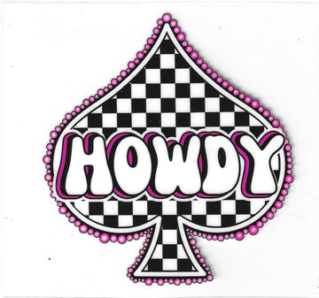 D314 - Howdy UV-DTF decal