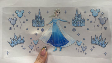 3953 - Elsa UV-DTF 16oz Cup Wrap