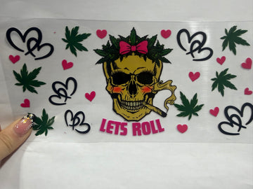 3454 - Lets roll UV-DTF 16oz Cup Wrap