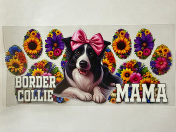 3493 - Border Collie mama UV-DTF 16oz Cup Wrap