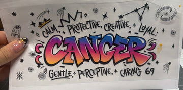 3924 - Cancer UV-DTF 16oz Cup Wrap