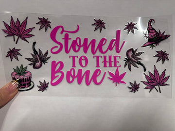 3358 - Stoned to the bone UV-DTF 16oz Cup Wrap