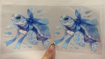 3956 - Sea turtles UV-DTF 16oz Cup Wrap