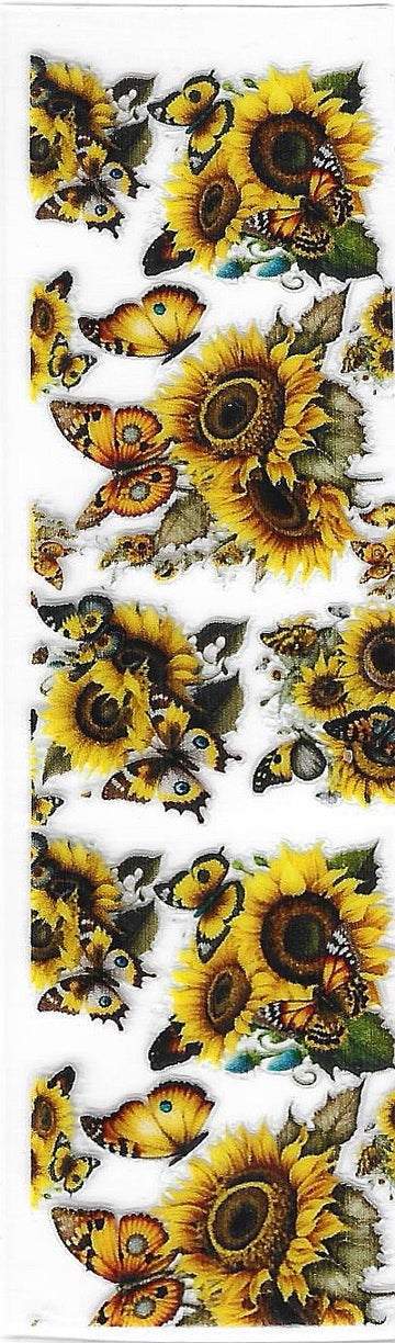 Sunflower butterfly pen wrap