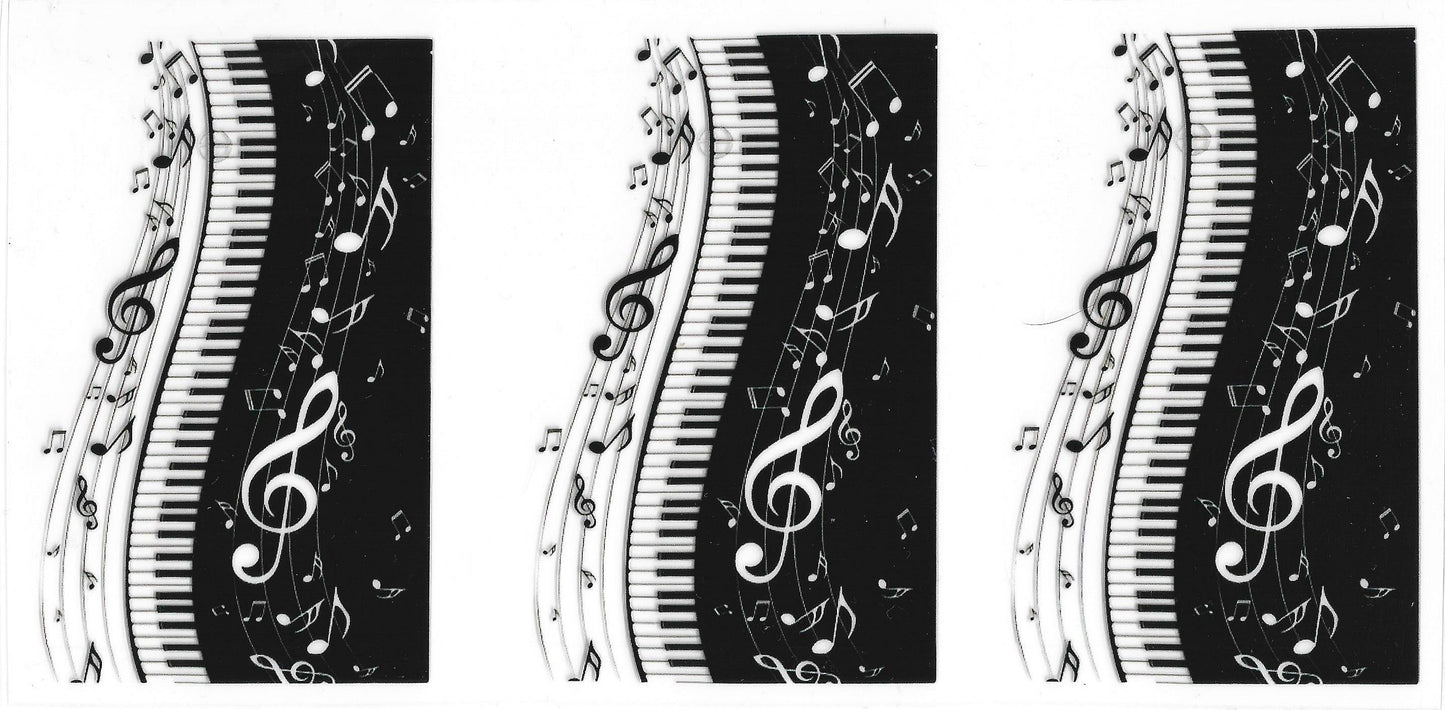 483 - Music Notes UV-DTF 16oz Cup Wrap