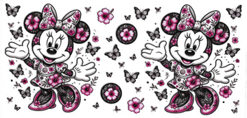 498 - Minnie Mouse UV-DTF 16oz Cup Wrap