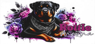 473 - Rottie Mama UV-DTF 16oz Cup Wrap