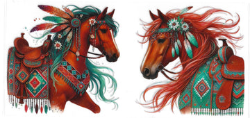 469 - Horse UV-DTF 16oz Cup Wrap