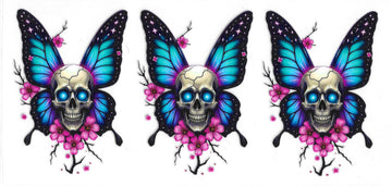 468 - Butterfly Skulls UV-DTF 16oz Cup Wrap