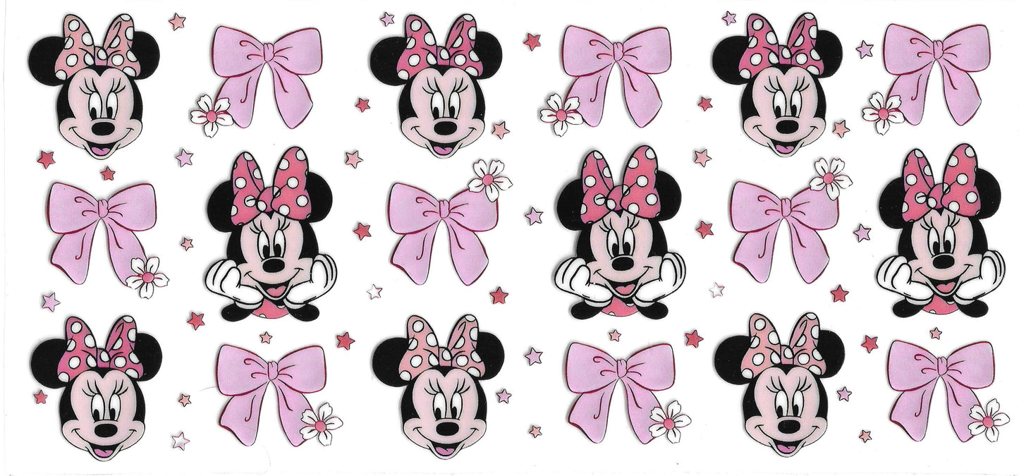 497 - Minnie Mouse Bows UV-DTF 16oz Cup Wrap