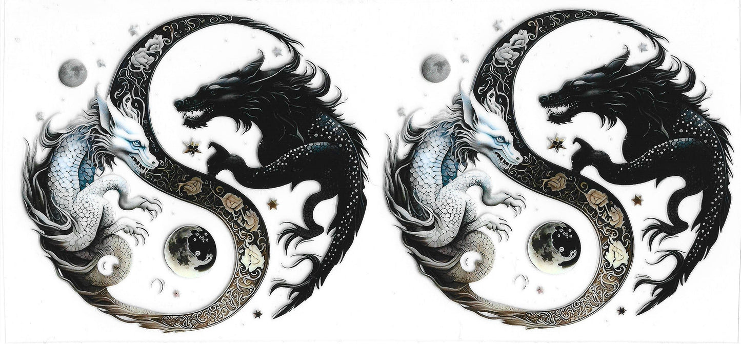 460 - Ying Yang Dragons UV-DTF 16oz Cup Wrap