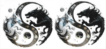 460 - Ying Yang Dragons UV-DTF 16oz Cup Wrap