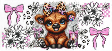 454 - Highland Cow UV-DTF 16oz Cup Wrap