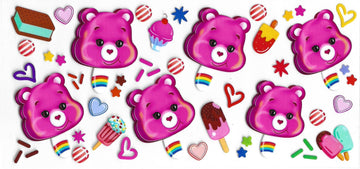 451 - Care Bears UV-DTF 16oz Cup Wrap