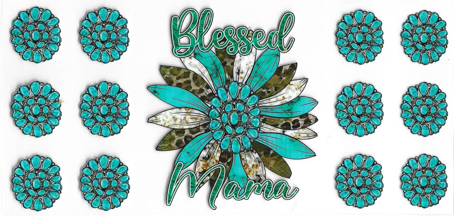 441 - Blessed Mama UV-DTF 16oz Cup Wrap
