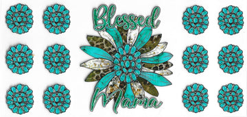 441 - Blessed Mama UV-DTF 16oz Cup Wrap