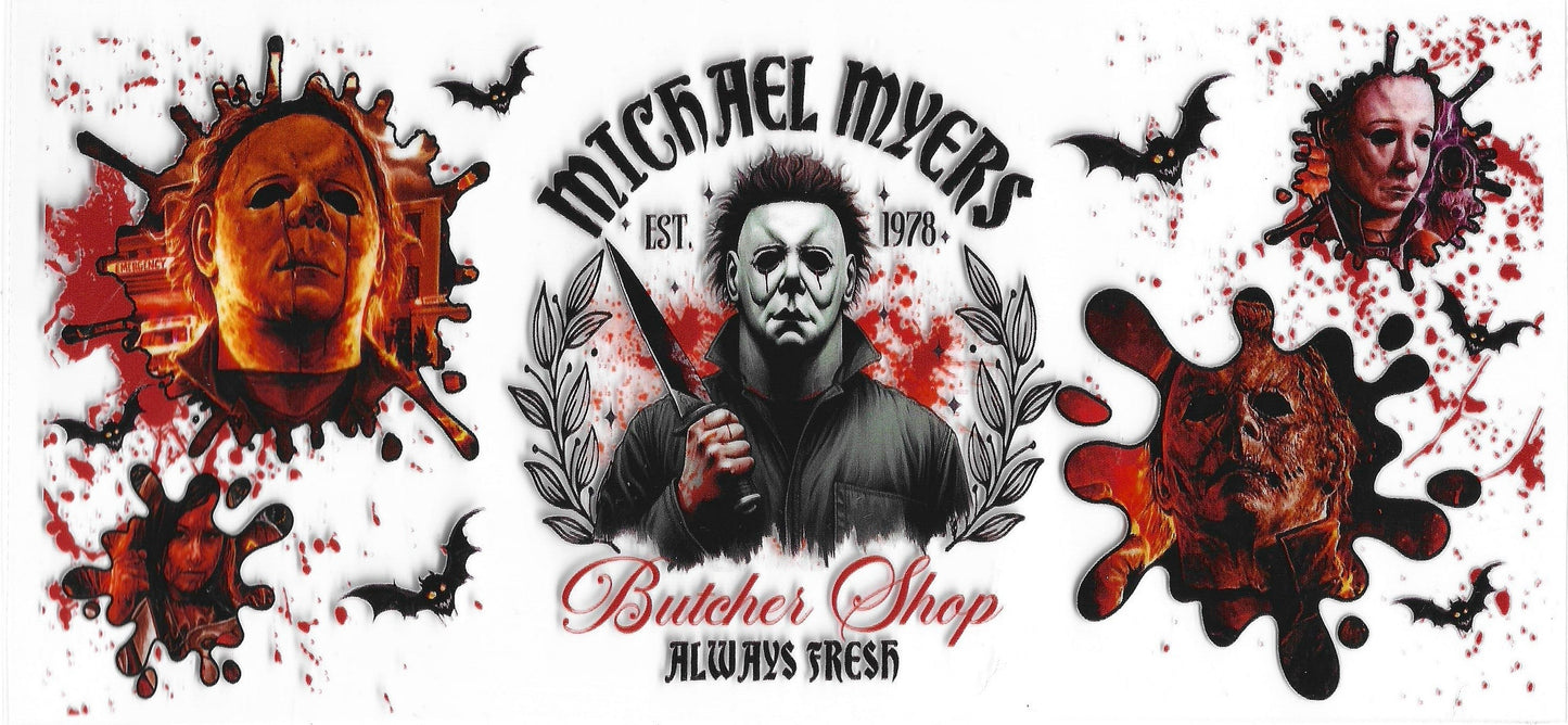 440 - Micheal Myers UV-DTF 16oz Cup Wrap