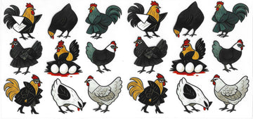 439 - Chickens UV-DTF 16oz Cup Wrap