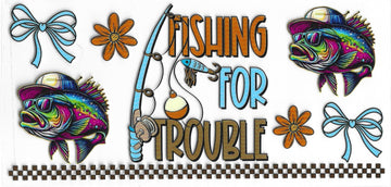 435 - Fishing For Trouble UV-DTF 16oz Cup Wrap