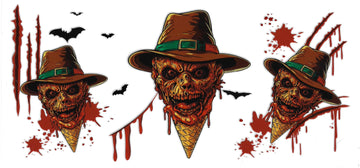 492 - Freddy Kruger Ice Cream UV-DTF 16oz Cup Wrap