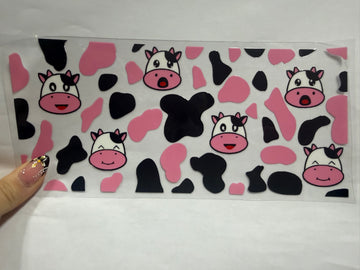 3427 - Cow print UV-DTF 16oz Cup Wrap