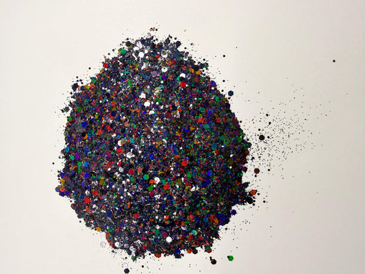 Black Diamond Dust - Chunky Glitter