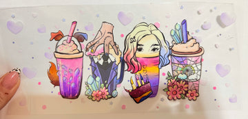 2315 - Wednesday drinks UV-DTF 16oz Cup Wrap