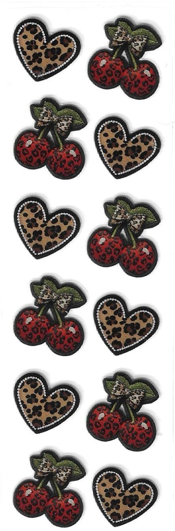 Leopard cherries & hearts  Pen Wrap