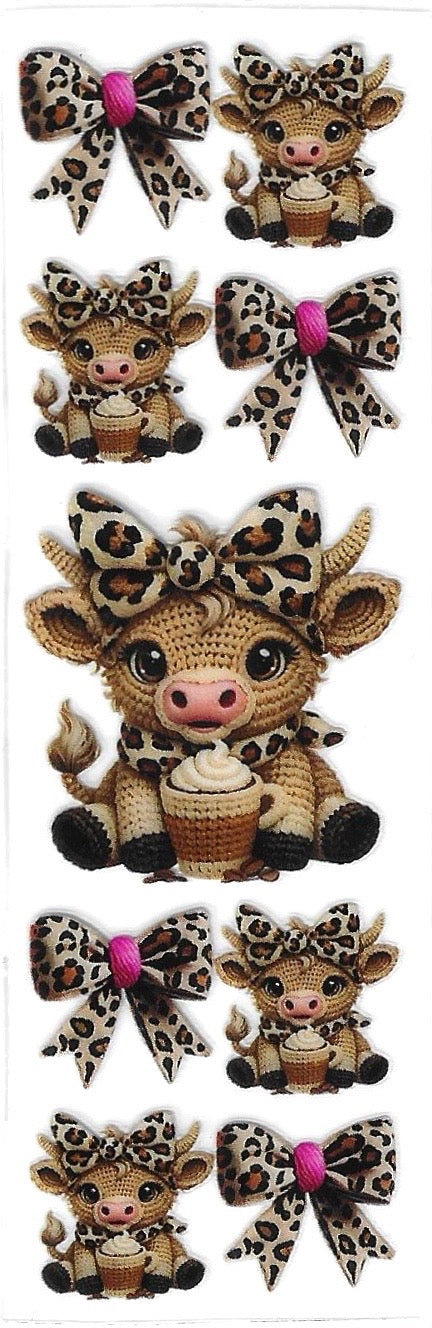 Highland Cow P61 Uvdtf Pen Wrap