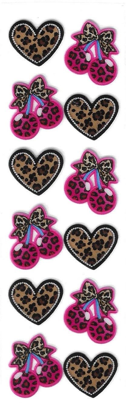 Leopard pink cherries P72 Uvdtf Pen Wrap