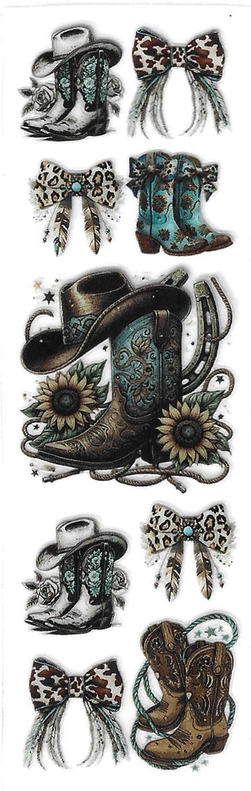 Cowboy hat & boots  Pen Wrap