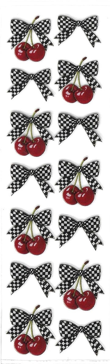 Checkered cherry bow  Pen Wrap