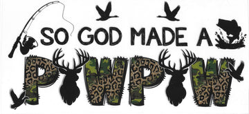 217 - So god made me a paw paw UV-DTF 16oz Cup Wrap