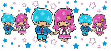 208 - Little twin stars UV-DTF 16oz Cup Wrap