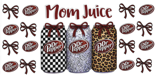322 - Mom juice UV-DTF 16oz Cup Wrap